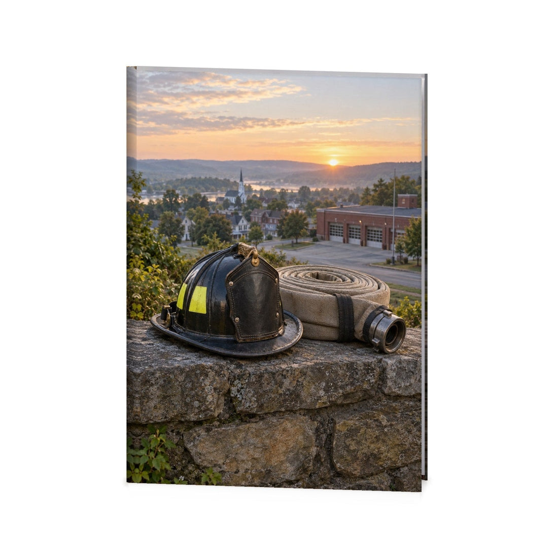 Firefighter Tribute Funeral Register Book
