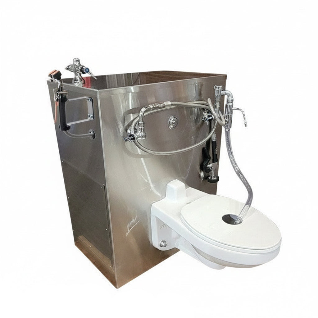 Flushing embalming station Model 1036-9FS by American Mortuary Coolers