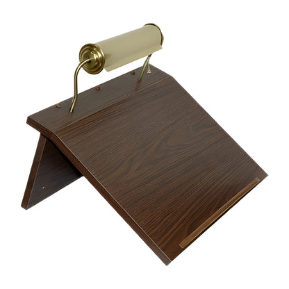 Fold-Flat Wall Register in wood-grain laminate by American Mortuary Equipment