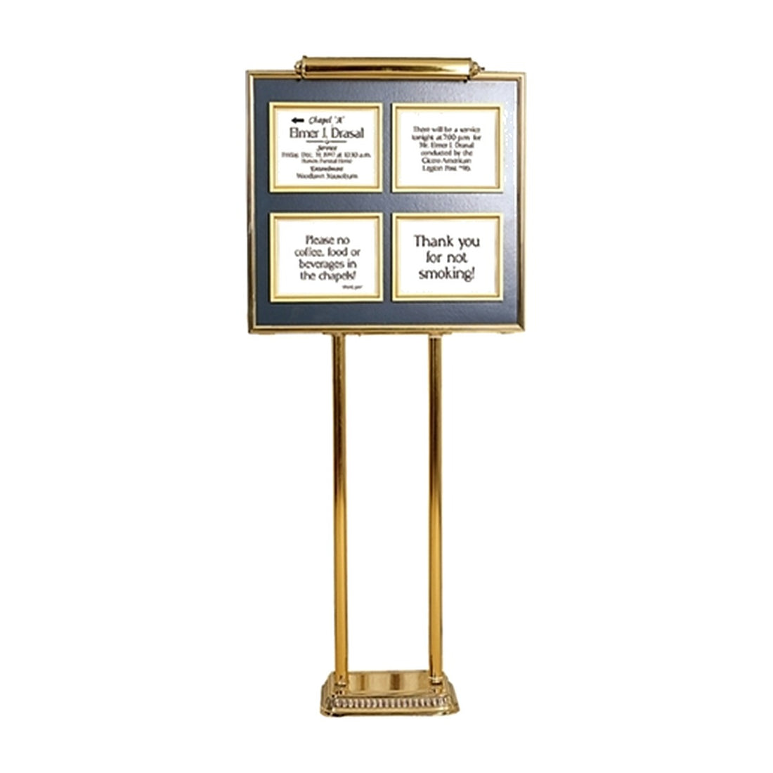 Four-Listing Dual Pedestal Directory