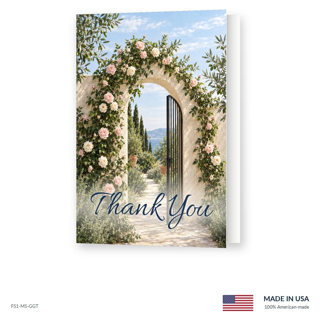 Garden Gate Funeral Acknowledgment Cards