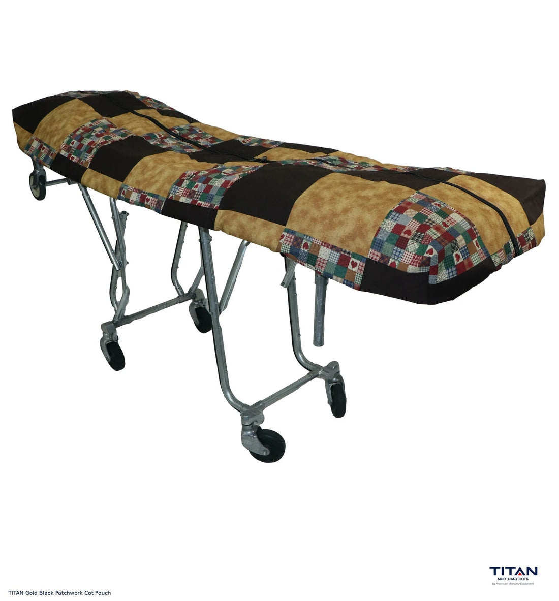TITAN Gold Black Patchwork Cot Pouch
