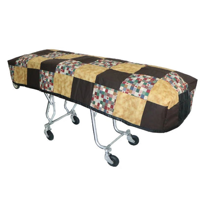 Gold Black Patchwork Cot Cover - Standard, Standard Black Lining
