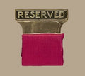 Gold "Reserved" Pew Signs – Heavy-Duty Funeral Markers