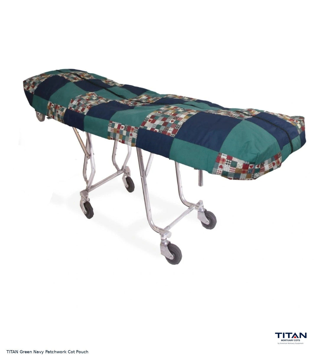 TITAN Green Navy Patchwork Cot Pouch