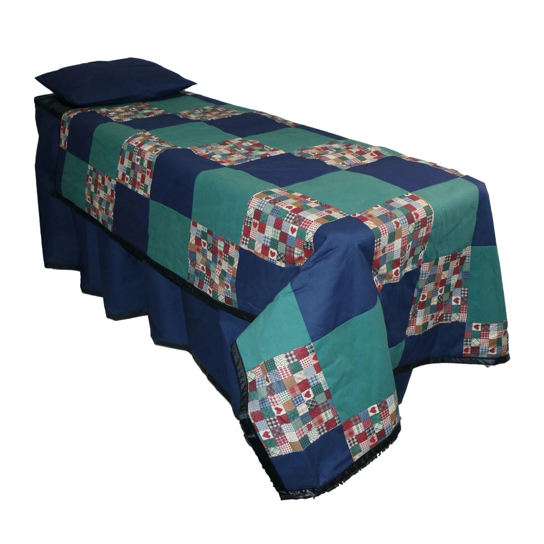 Green Navy Patchwork Viewing Set