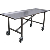 Heavy-duty religious wash table Model 1038-RWT-S, stainless steel ritual washing table with drain