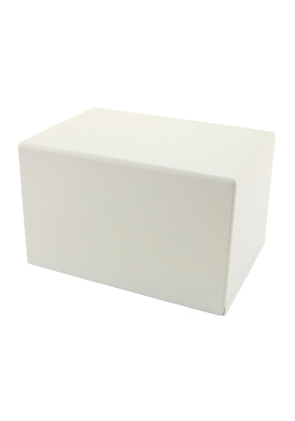 High Gloss White Wood Full Size Cremation Urn, Full Size (Adult), 5.5 x 9 x 6.25 in