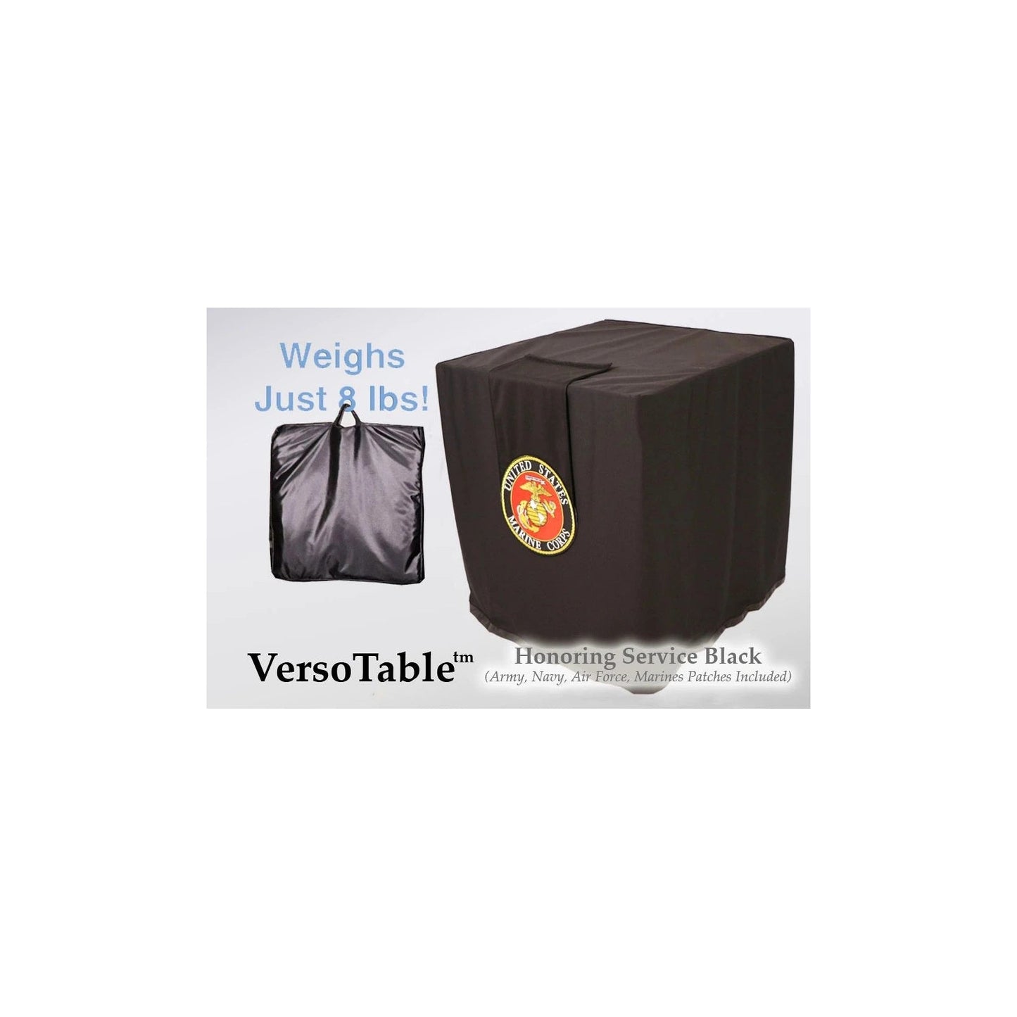 Honoring Service Black Portable Presentation Table – Standard – versotable honoring service black marines gian