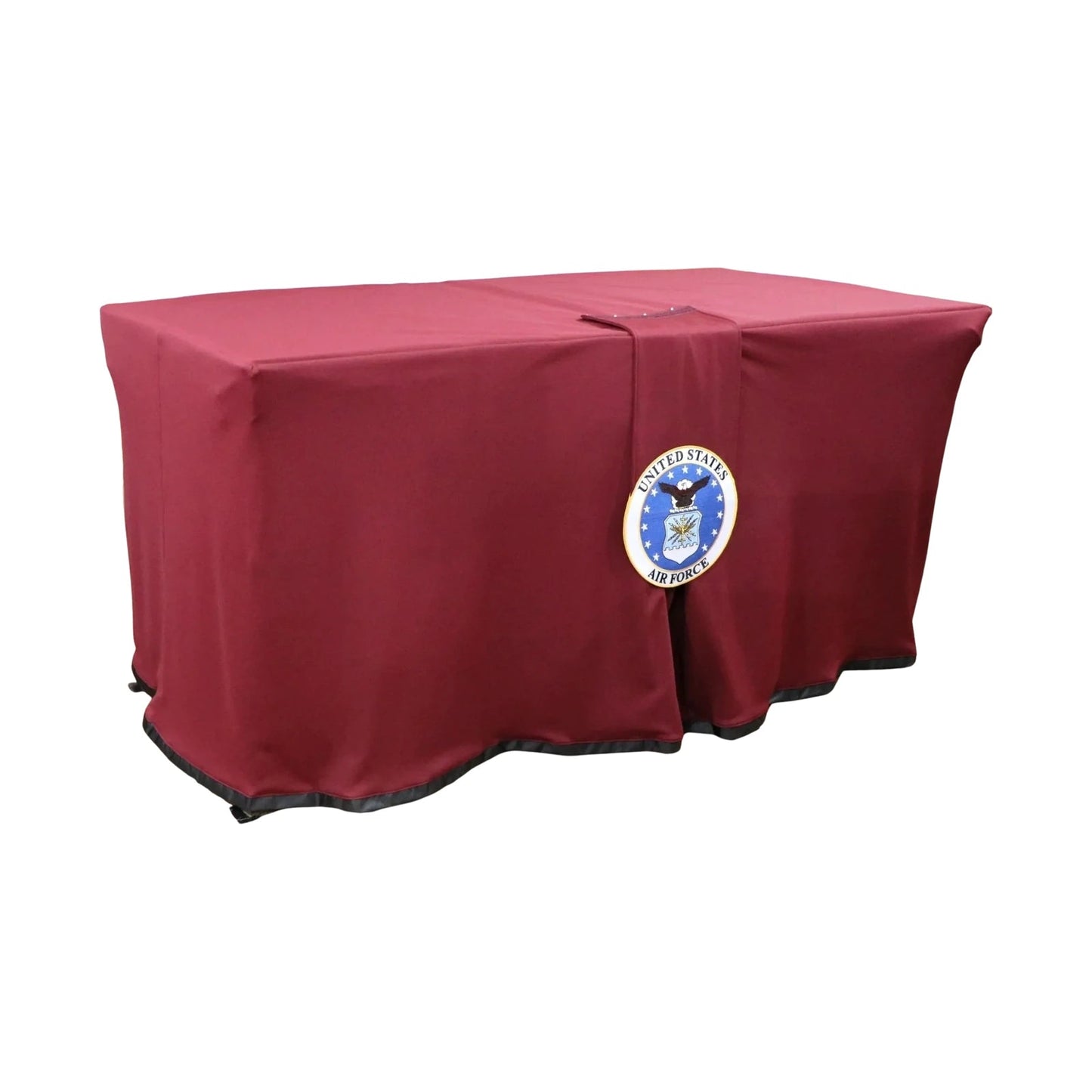 Honoring Service Burgundy Portable Presentation Table – Plus – product view 1