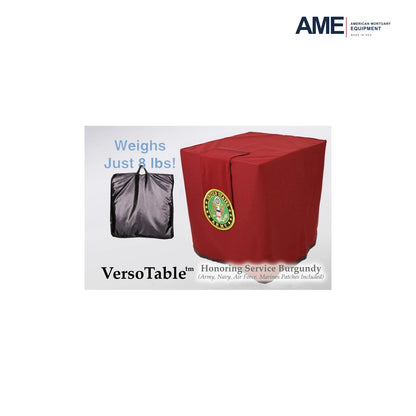 Honoring Service Burgundy Portable Presentation Table – Standard – versotable honoring service burgundy army gian