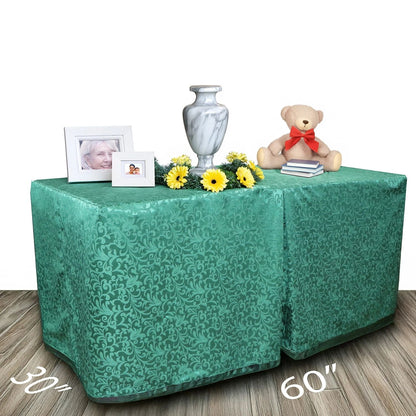 Hunter Leaf Brocade Presentation Table - Plus
