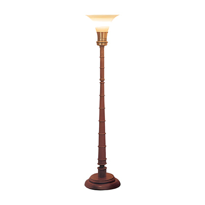 Lakeshore Torchiere Lamp in solid English oak by American Mortuary Equipment