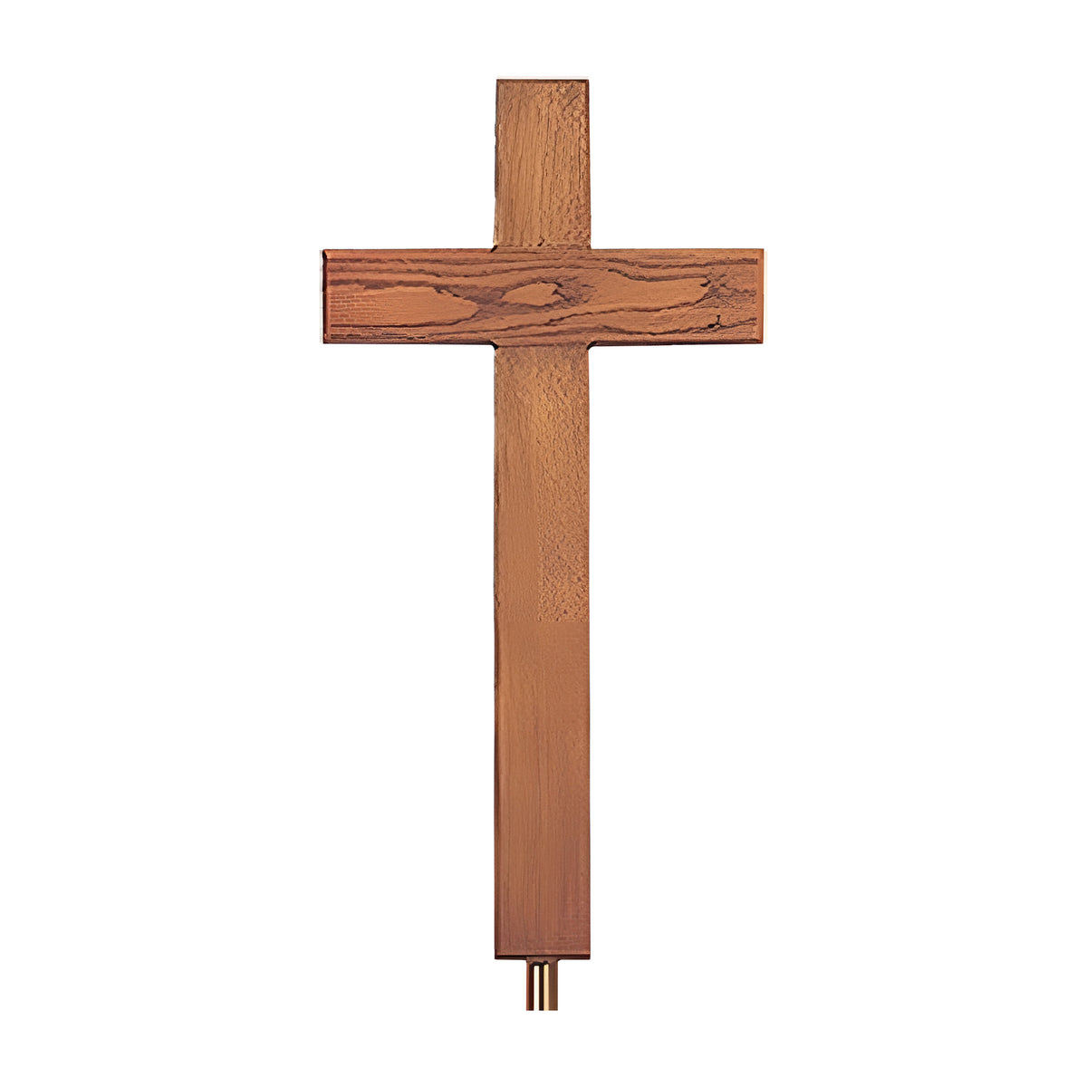 Lakeshore Protestant Cross on Stand in solid English oak by American Mortuary Equipment