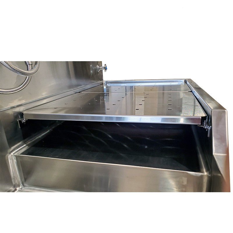 Left - Hand Embalming Sink Station - 1036 - 8L - American Mortuary Coolers & Equipments