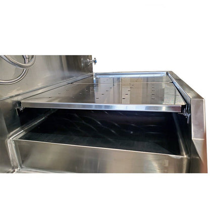 Left - Hand Embalming Sink Station - 1036 - 8L - American Mortuary Coolers & Equipments