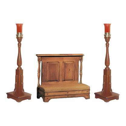 Liberty Devotional Set — shown with its included pieces in solid maple in a burnt maple finish