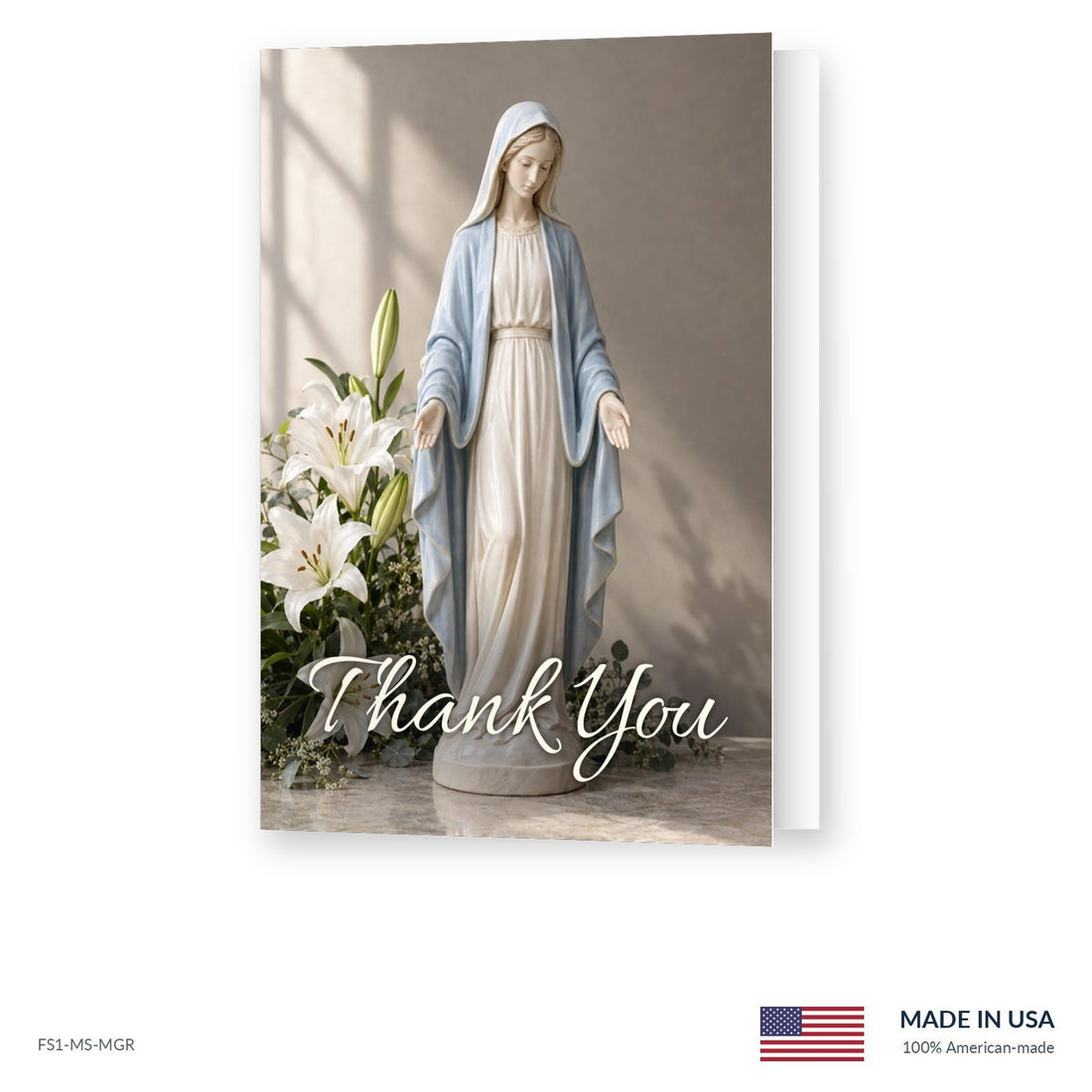 Madonna Funeral Acknowledgment Cards