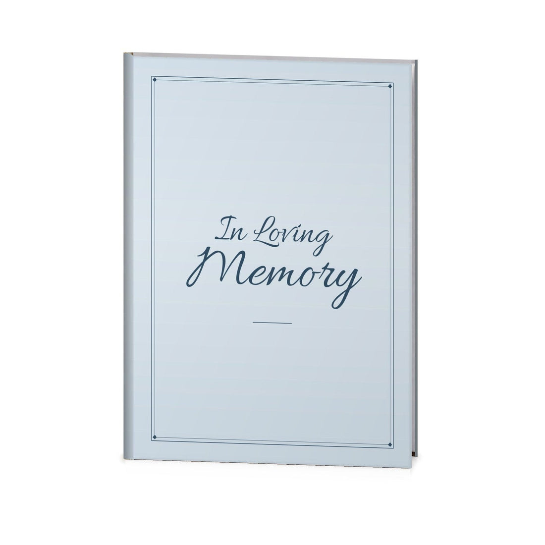 Memory Blue Funeral Register Book