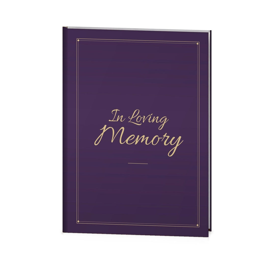 Memory Purple Funeral Register Book