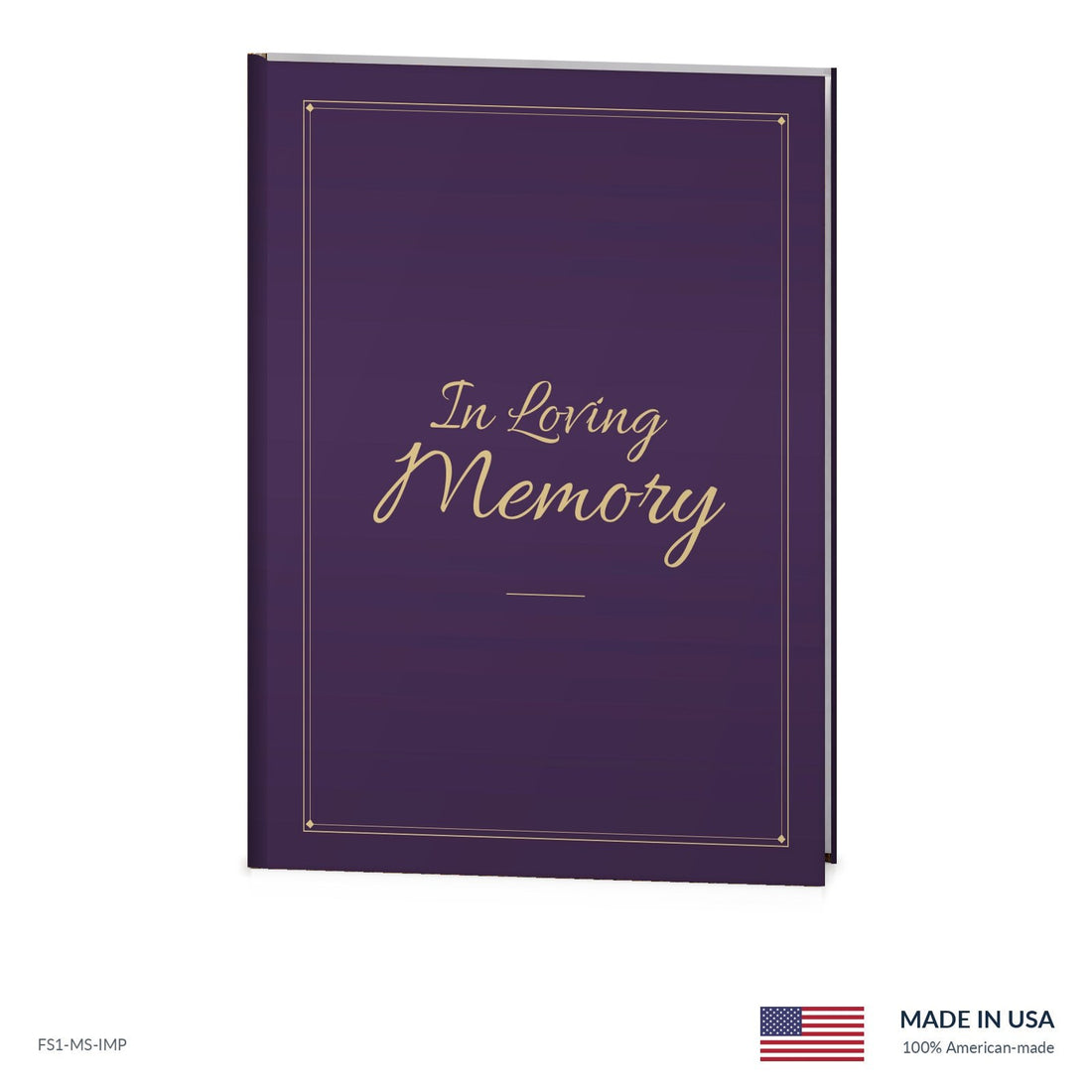 Memory Purple Funeral Register Book