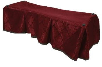 Merlot Damask Church Truck Drape