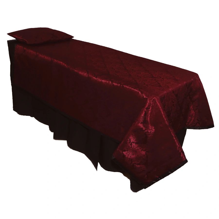 Merlot Damask Viewing Set