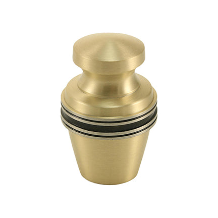 Metallic Bronze Banded Brass Mini Keepsake Urn