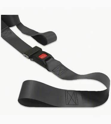 Mortuary cot and stretcher restraint strap Model 1000-CotS1, two-piece decedent restraint