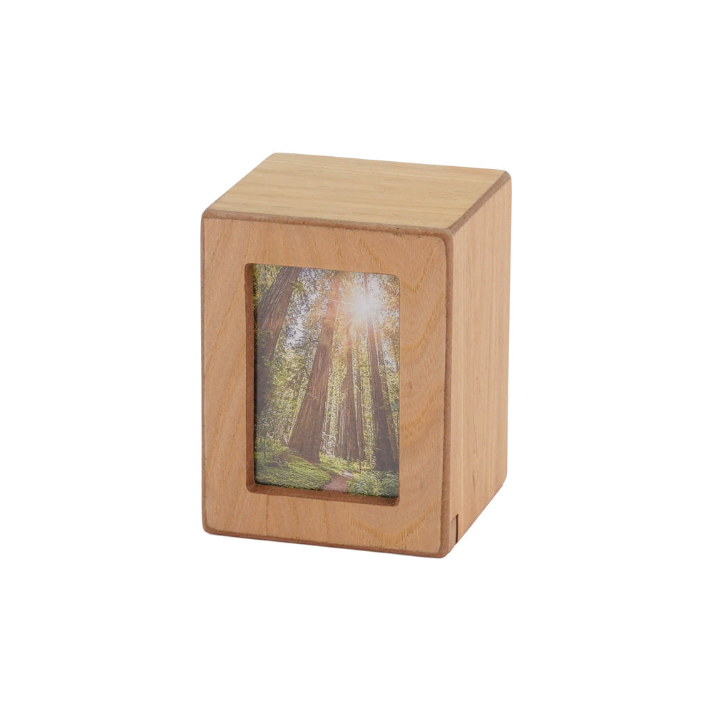 Natural Photo Frame Box Petite Keepsake Urn