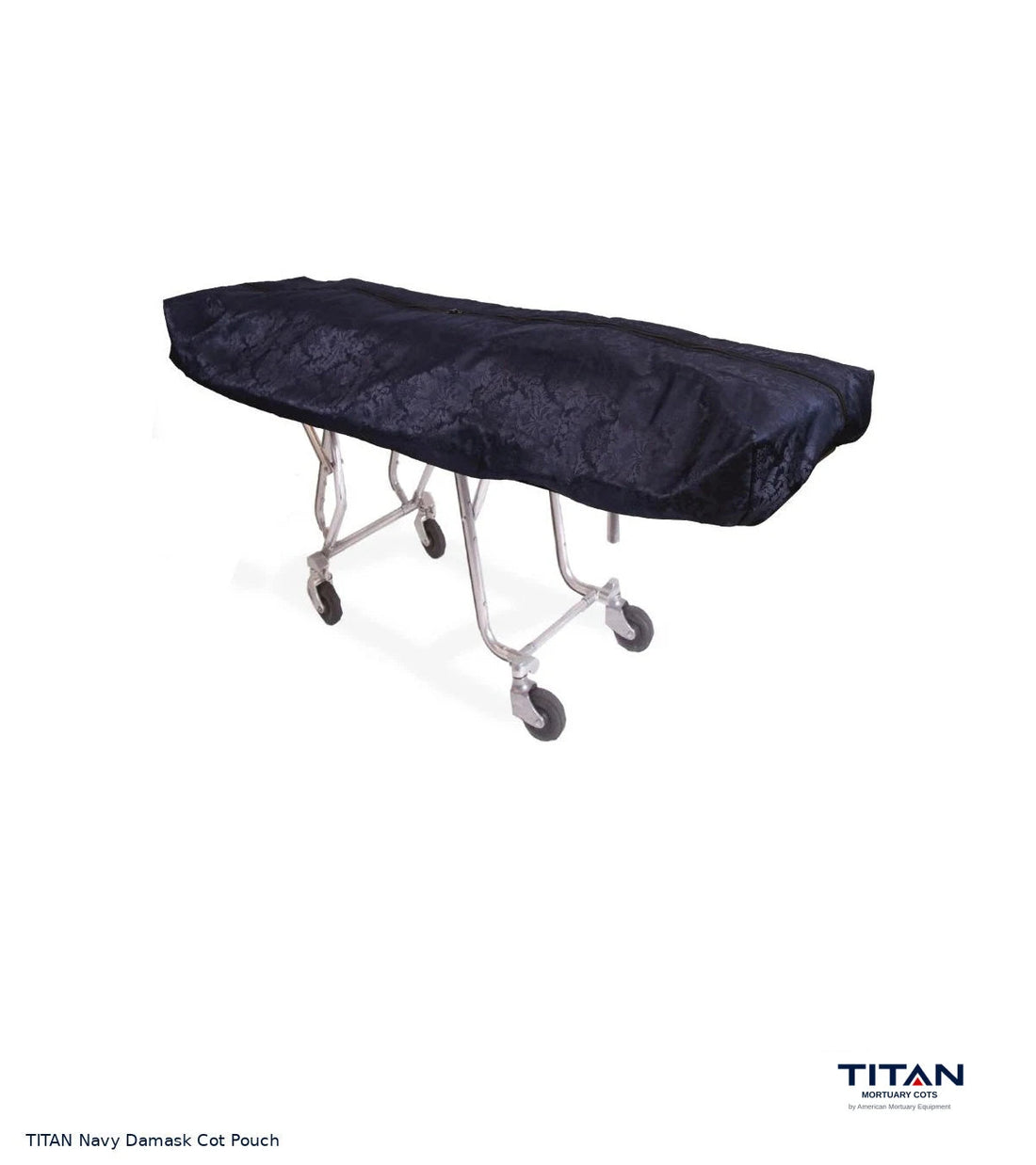TITAN Navy Damask Cot Pouch