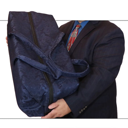 Navy Damask Infant Removal Case - Plus