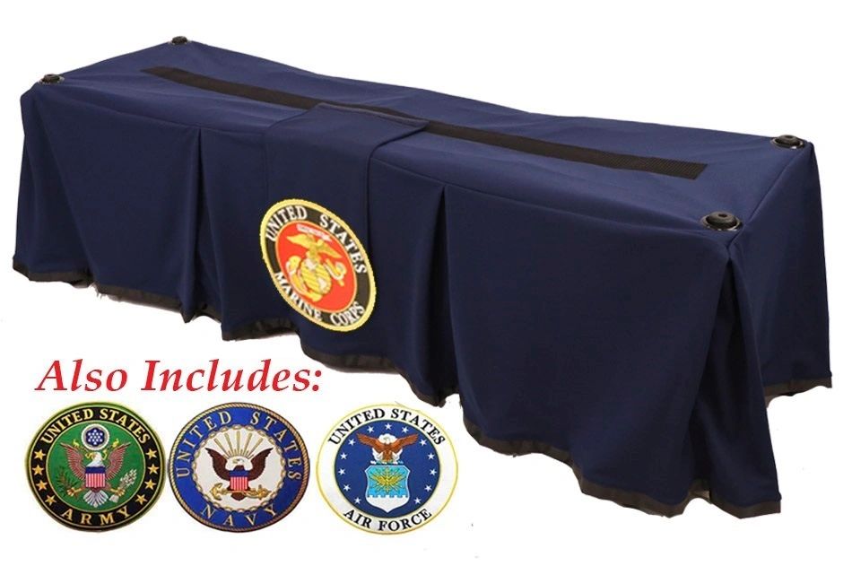 Navy Military Emblem Church Truck Drape