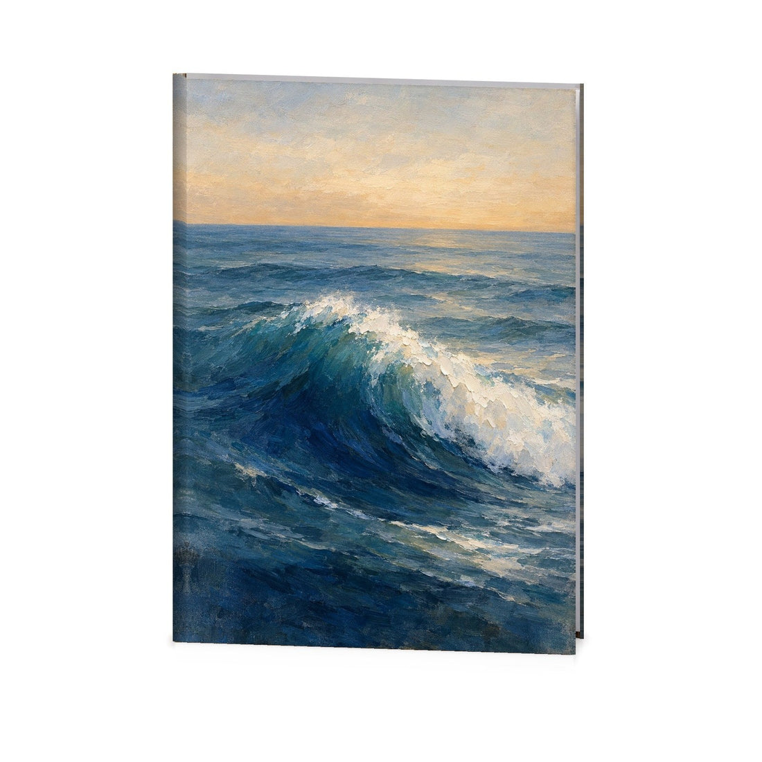Painted Ocean Funeral Register Book