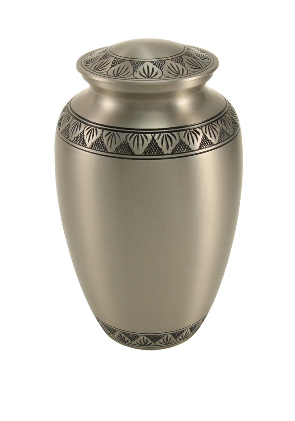 Pewter Leaf Brass Full Size Cremation Urn