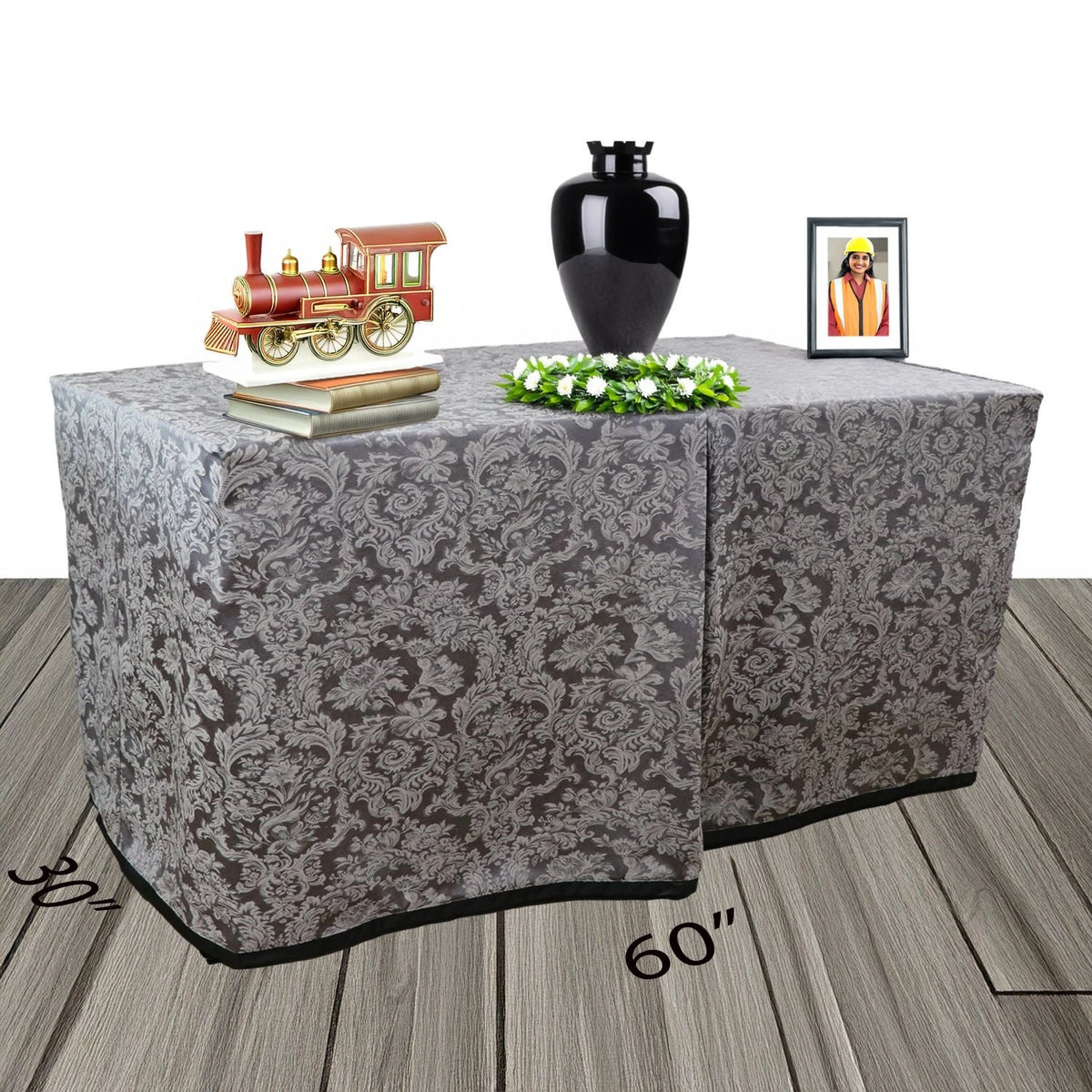 Pewter Paisley Presentation Table - Plus