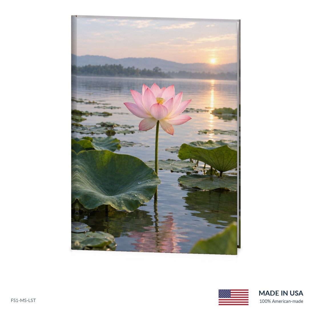 Pink Lotus Funeral Register Book