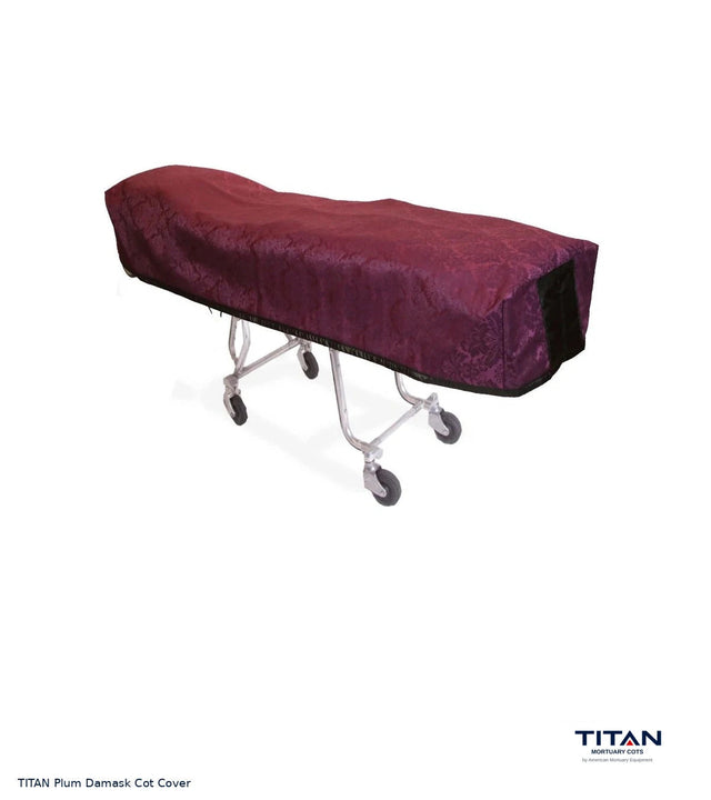 TITAN Plum Damask Cot Cover
