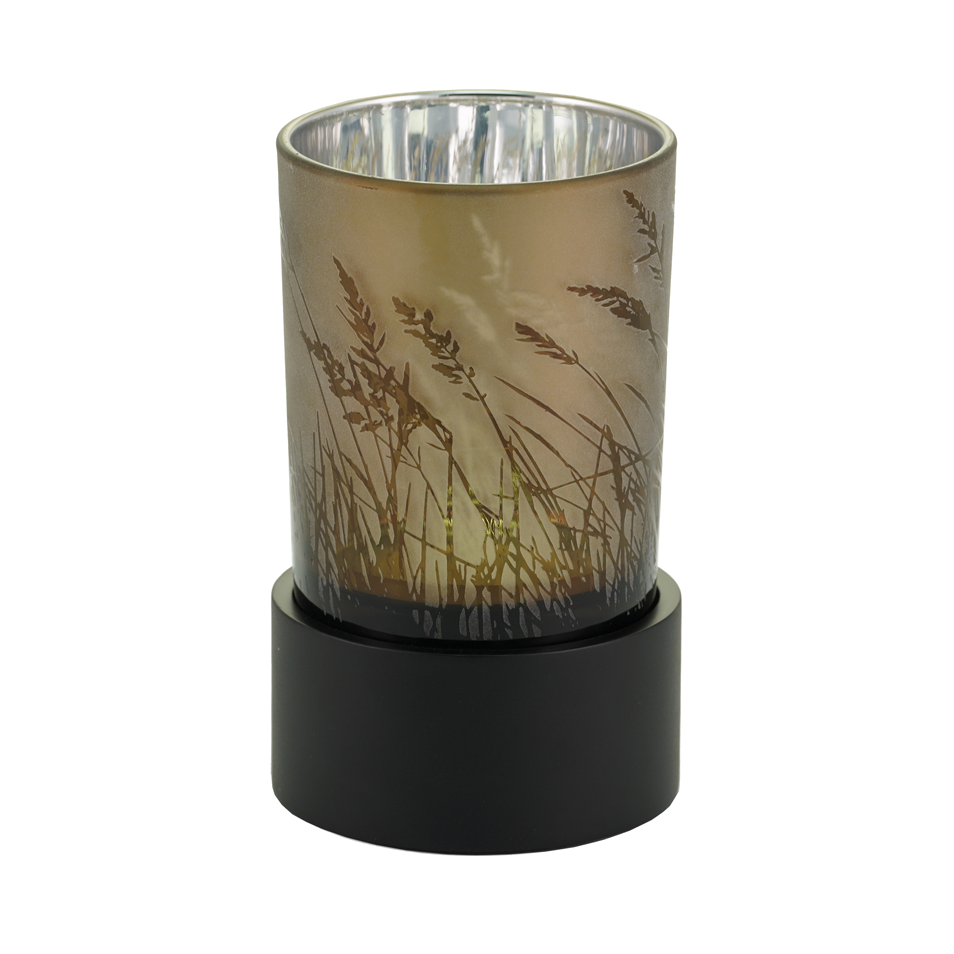 Prairie Glass Candle Keepsake Urn, Keepsake, 6.75 x 4.1 x 4.1 in