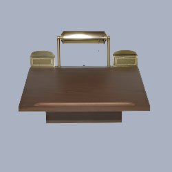 Quality Wall Mount Funeral Register Desk | Wood Grain Finish - American Mortuary Coolers & Equipments