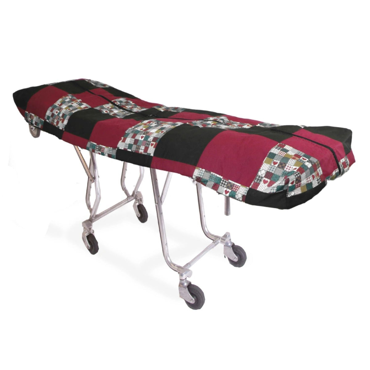 Red Black Patchwork Cot Pouch - Standard