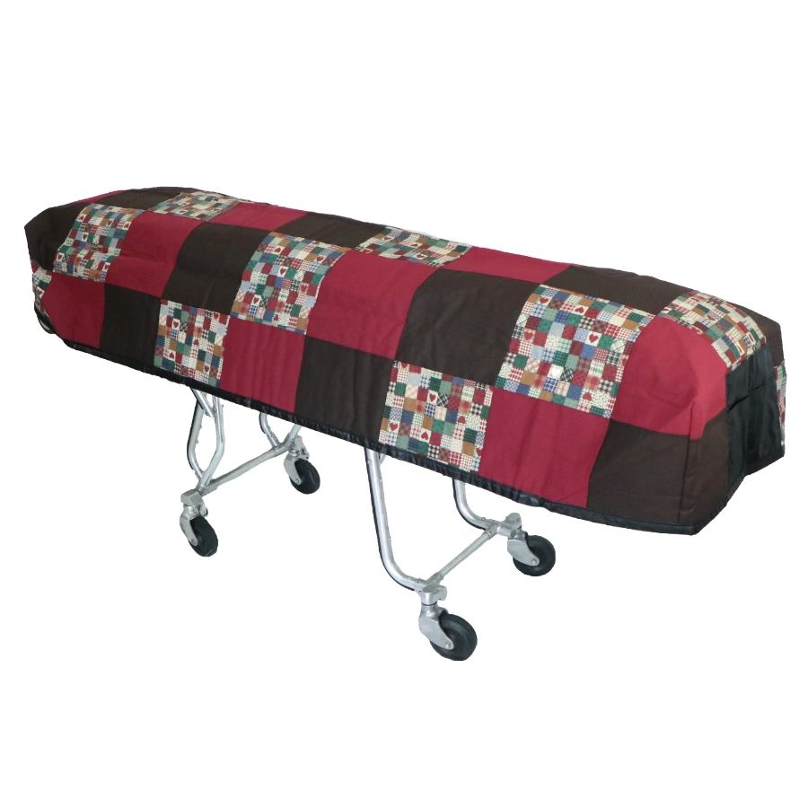 Red Black Patchwork Cot Cover