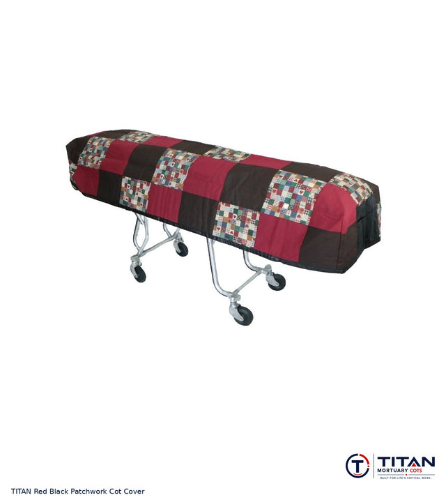 TITAN American Flag Reversible Cot Cover | Red Black Patchwork