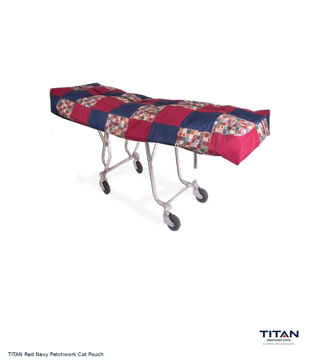 TITAN Red Navy Patchwork Cot Pouch