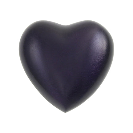 Royal Purple Slim Heart Keepsake Urn