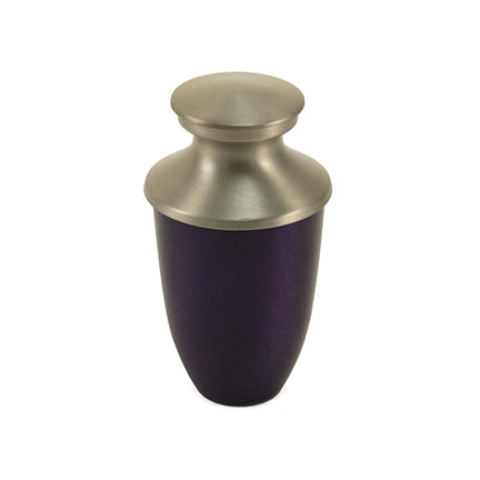 Royal Purple Slim Mini Keepsake Urn, Mini Keepsake, 3.6 x 2 x 2 in