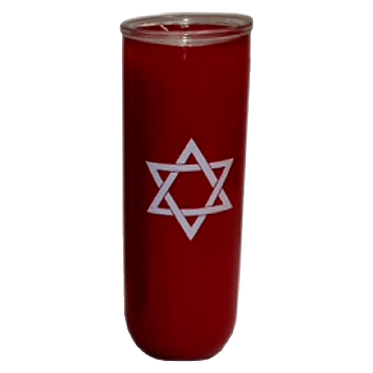 Ruby Star of David 7-Day Candle