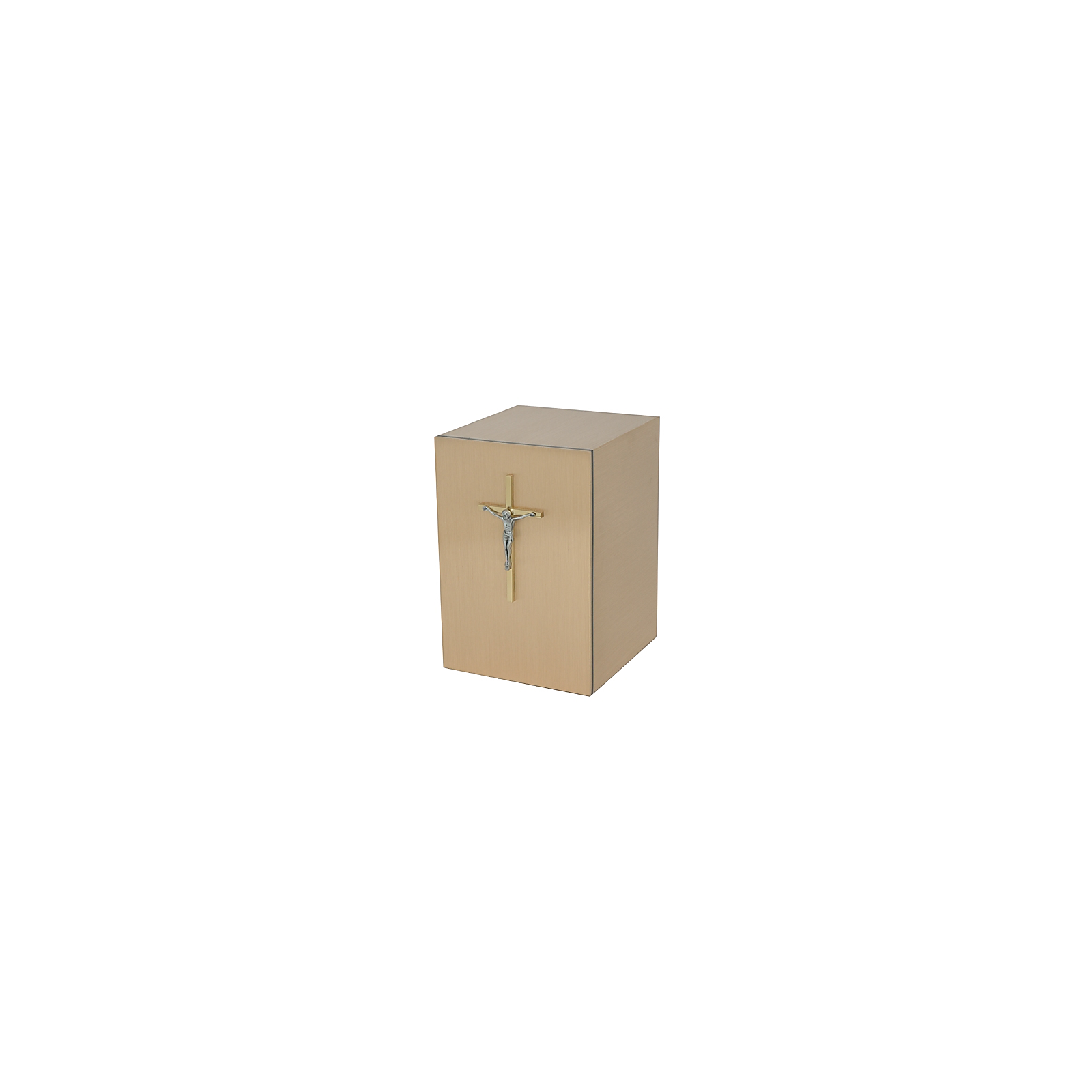 Solitude-Crucifix Bronze Urn — SBR-025