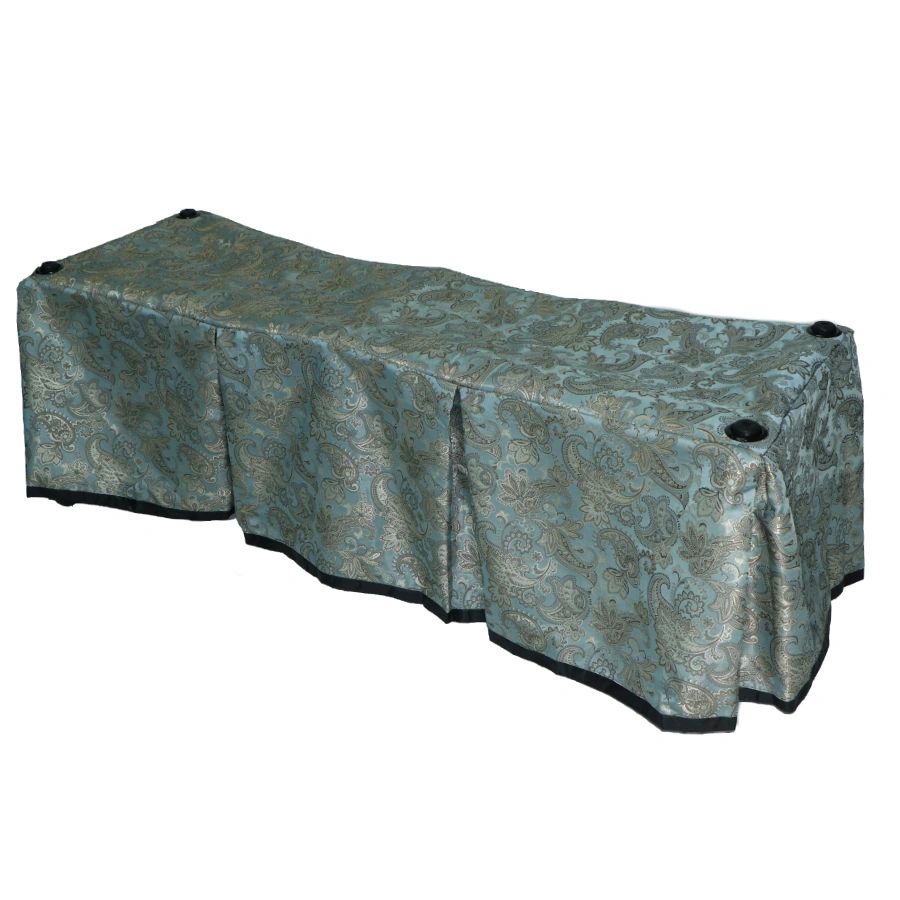 Seafoam Floral Church Truck Drape