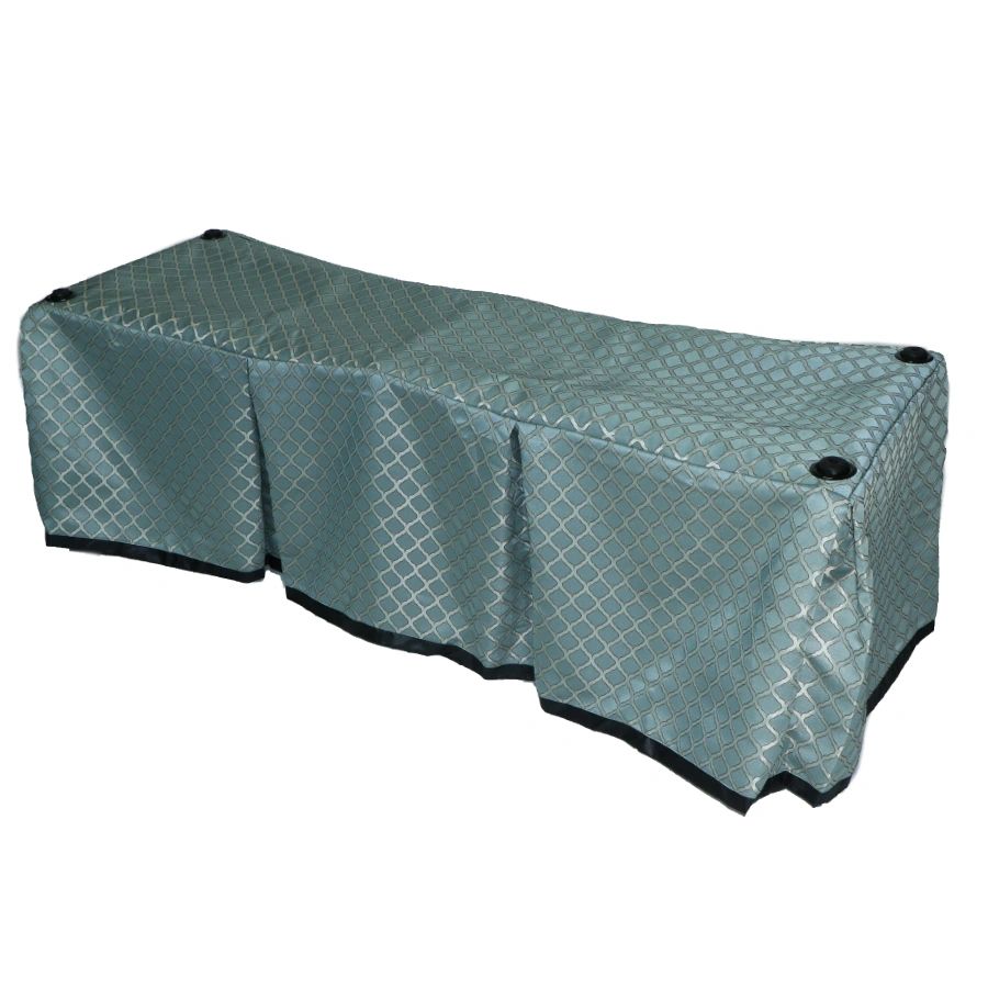Seafoam Lattice Church Truck Drape